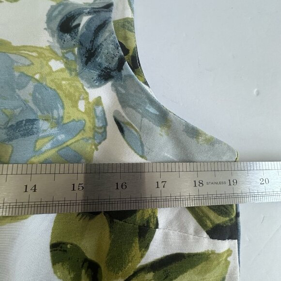 Ann Taylor Cocktail Mini Dress Womens Sz 14 White Floral Garden Party Fairy Chic - Picture 9 of 14